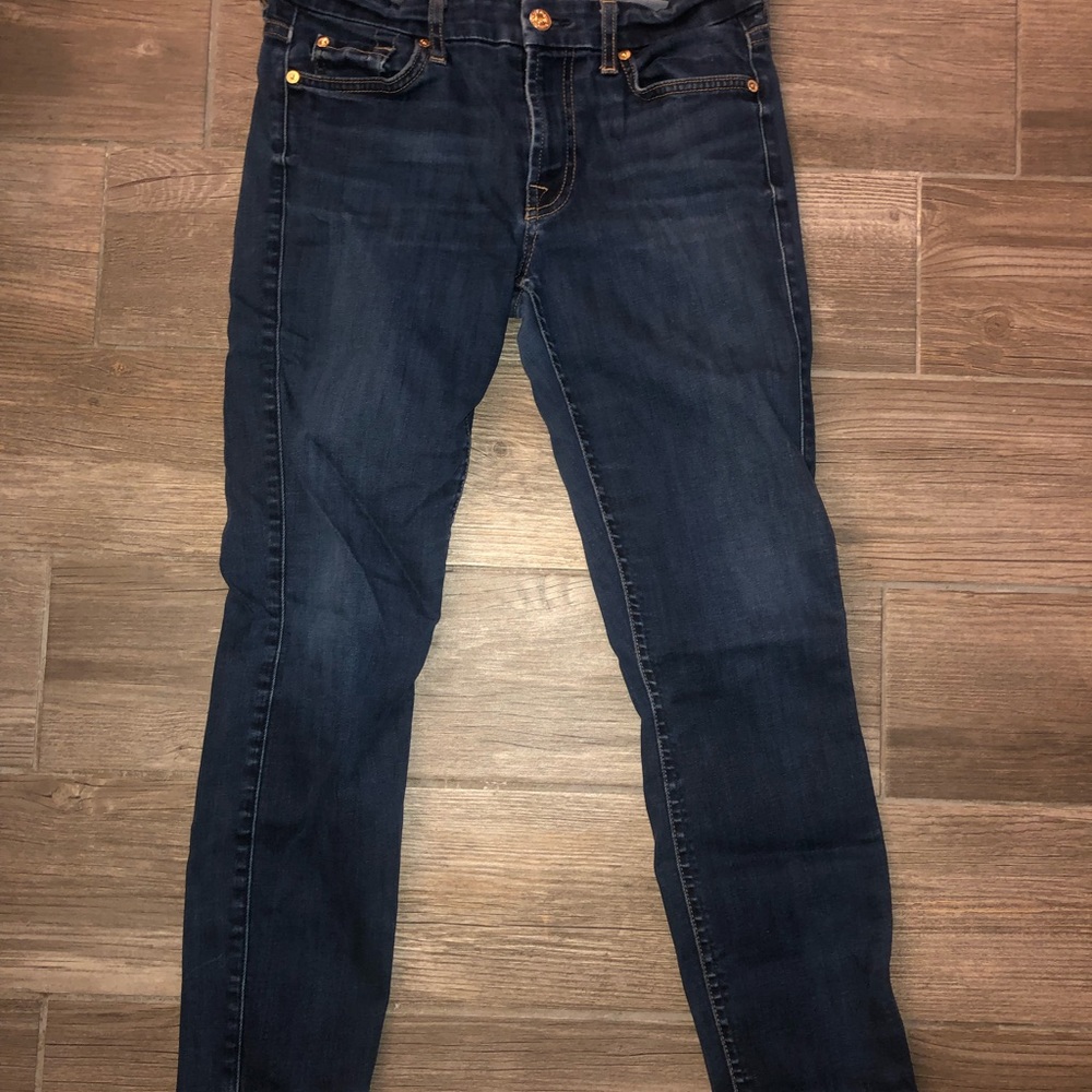 7 for all mankind cropped jeans